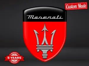 Maserati Logosticker Edition Minimal Anpassbar Gedruckt